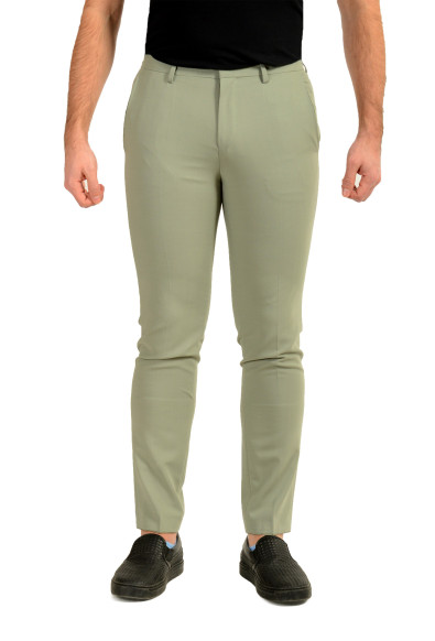 Hugo Boss Men's "Hesten232X" Extra Slim Fit Sage Wool Dress Pants 