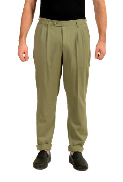 Hugo Boss Men's "C-Perin-DPL-TU-253" 10% Wool Pleated Dress Pants 