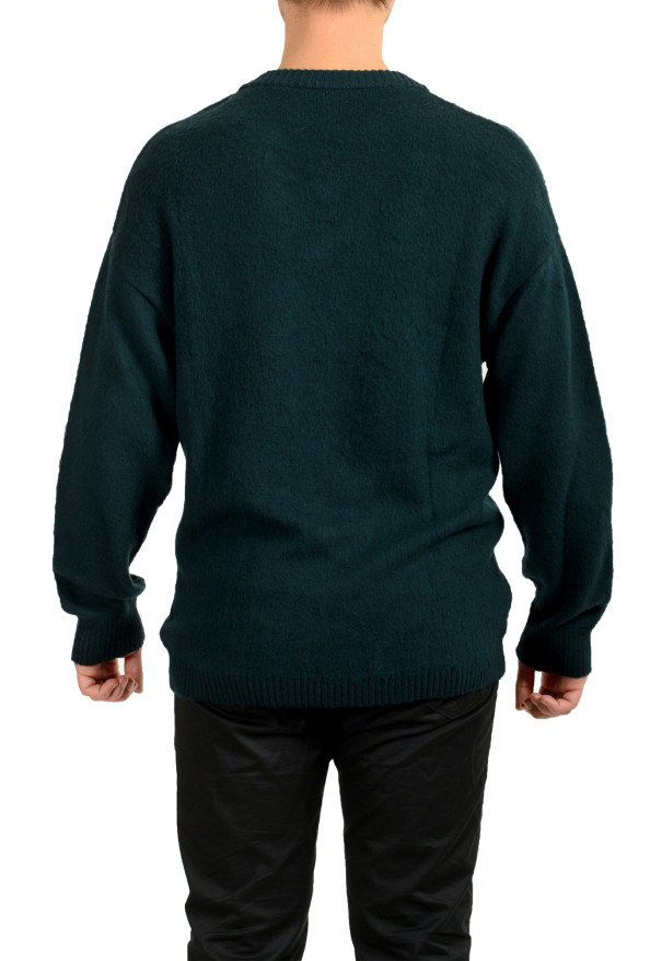 Scuderia Ferrari Men's Emerald Green 100%Wool V-Neck Pullover Sweater: Picture 3