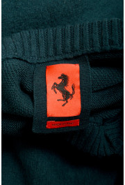 Scuderia Ferrari Men's Emerald Green 100%Wool V-Neck Pullover Sweater: Picture 6