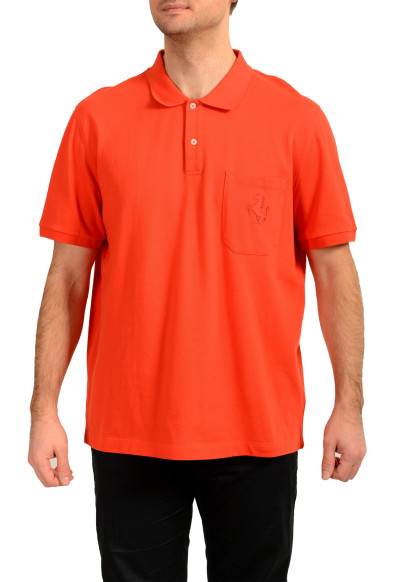 Scuderia Ferrari Men's Red Piquet Short Sleeve Polo Shirt 