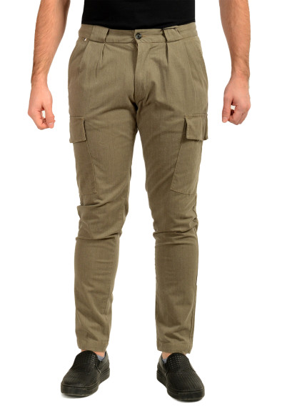 Hugo Boss Men's "H-Kaiton1-DPL-Cargo" Slim Fit Pleated Pants