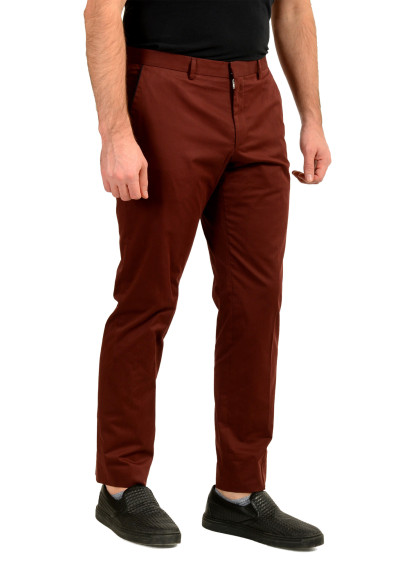 Hugo Boss Men's "Giro4" Vine Red Flat Front Casual Pants: Picture 2