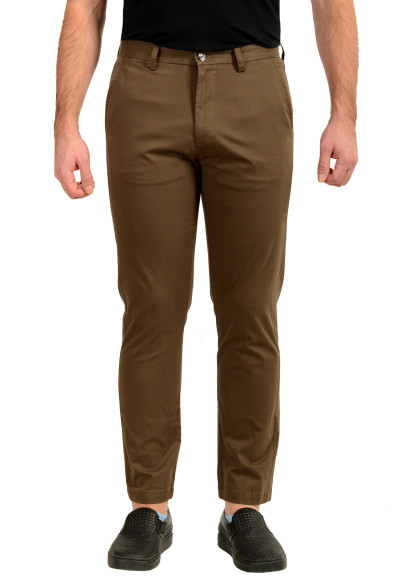 Hugo Boss Men's "Jimi204W" Brown Regular Fit Casual Pants