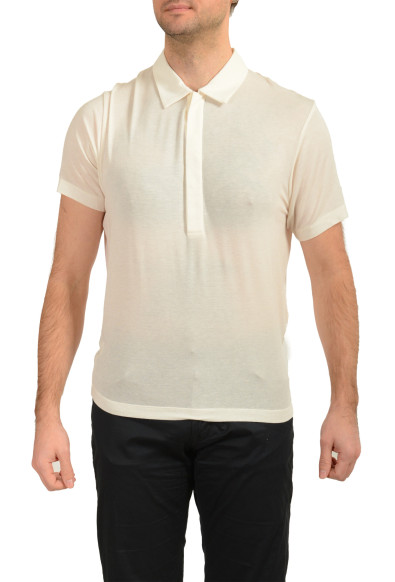 Scuderia Ferrari Men's Ivory Short Sleeve Polo Shirt 