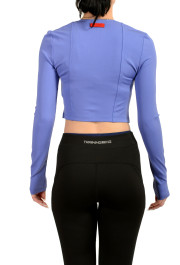 Scuderia Ferrari Women's Purple Cropped Long Sleeve Blouse Top: Picture 3