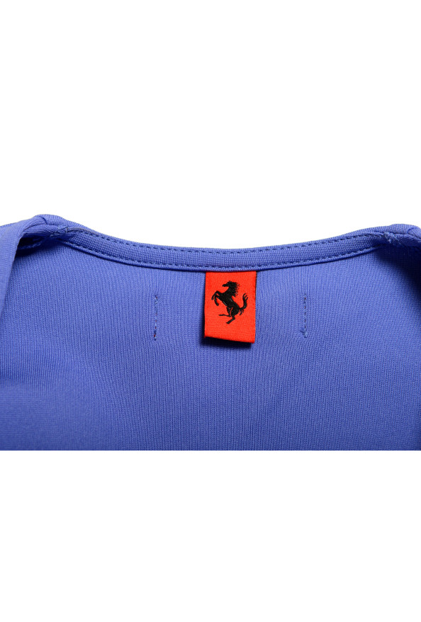 Scuderia Ferrari Women's Purple Cropped Long Sleeve Blouse Top: Picture 5