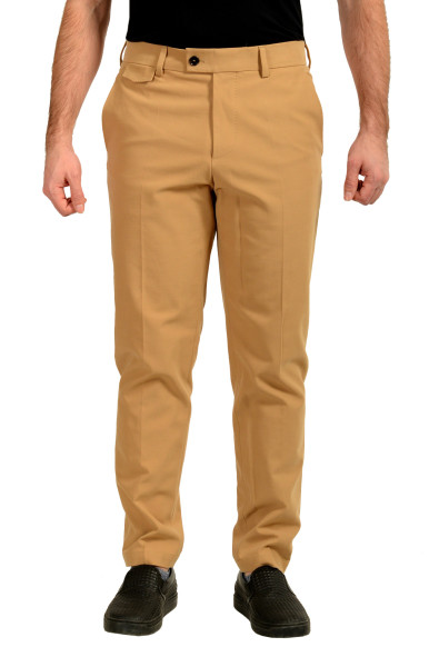 Hugo Boss "L-PeetL-243" Beige Flat Front Pants 