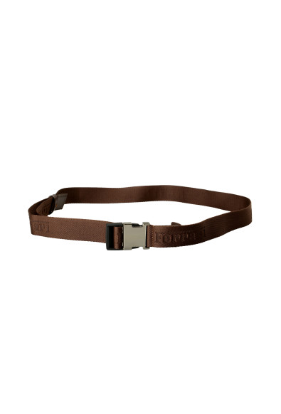 Scuderia Ferrari "Icon Tape" Brown Canvas Belt One Size