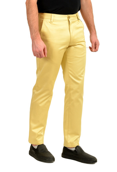 Hugo Boss "C-Kent-GW" Straight Fit Yellow Flat Front Pants : Picture 2