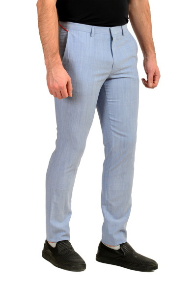 Hugo Boss "Hesten232X" Extra Slim Fit Wool Flat Front Dress Pants: Picture 2
