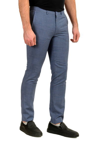 Hugo Boss "Hesten212" 100% Wool Plaid Flat Front Dress Pants: Picture 2