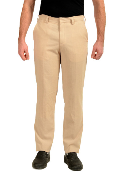 Hugo Boss "Tom232X" Modern Fit Beige Flat Front Dress Pants