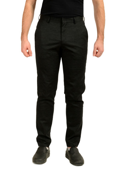 Hugo Boss "H-Houston-pk254" Wool Striped Flat Front Dress Pants