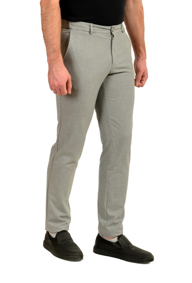 Hugo Boss "P-Genius-EL-WG-252F" Gray Flat Front Dress Pants: Picture 2