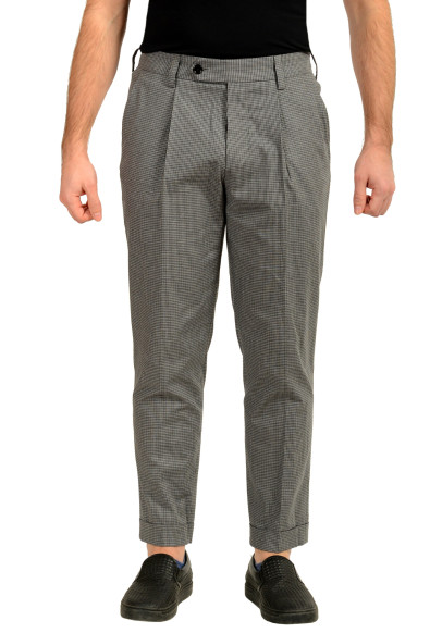 Hugo Boss "Porte" Multi-Color Plaid Pleated Front Pants