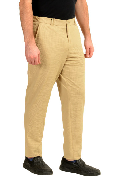 Hugo Boss "P-Perin-J-EL-WG-252" Beige Plaid Flat Front Pants : Picture 2