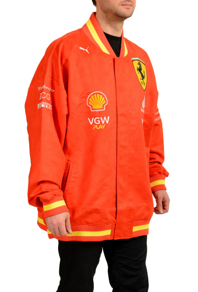 Scuderia Ferrari & Puma Men's True Red Embroidered Bomber Jacket: Picture 2
