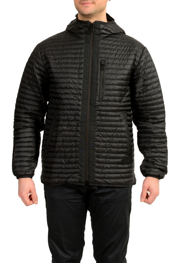 Burberry Men's "Letham" Black Hooded Full Zip Windbreaker Jacket 