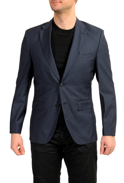 Hugo Boss Men's "Jets4/Lenon1" Regular Fit 100% Wool Plaid Blazer