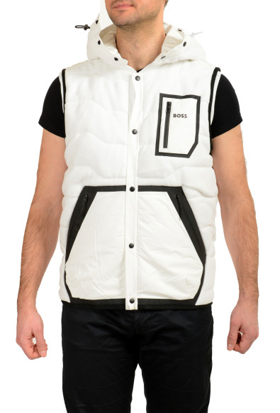 Hugo Boss "Sarco" Men's Button Down Sherpa Hooded Vest