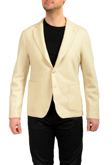 Hugo Boss Men's "C-Hanry-J-RC-234" Slim Fit Ivory 100% Wool Blazer 