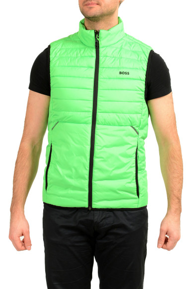 Hugo Boss "V-Thor2" Men's Full Zip Green Sleeveless Parka Vest
