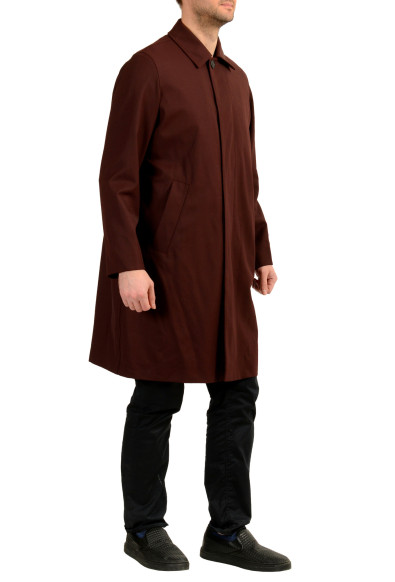 Hugo Boss "Gustav" Plum Purple Wool Button Down Coat: Picture 2