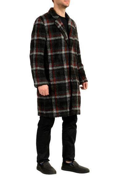 Hugo Boss "Merlon2341" Multi-Color Wool Plaid Button Down Coat: Picture 2