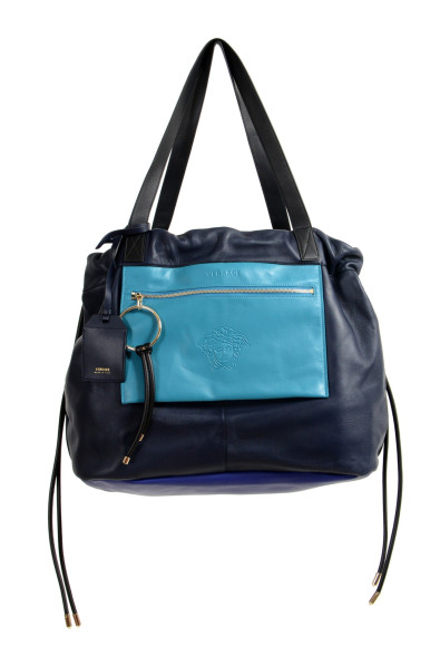 Versace Women's 100% Leather Multi-Color Handbag Shoulder Bag