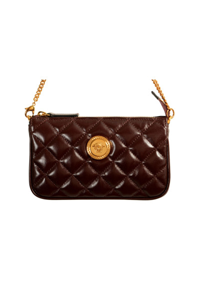 Versace Women's Plum Gold Medusa Quilted Small Handbag Shoulder Bag: Picture 2