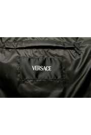 Versace Men's Gray Greca Print Down Sleeveless Jacket Puffer Vest: Picture 5