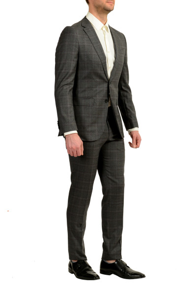 Hugo Boss Men's "Novan6/Ben2" Slim Fit Gray Plaid 100% Wool Suit: Picture 2