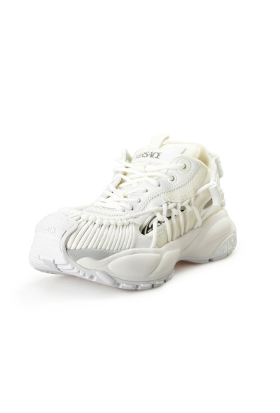 Versace Men's White MERCURY M_VS_01 Leather Sneakers Shoes