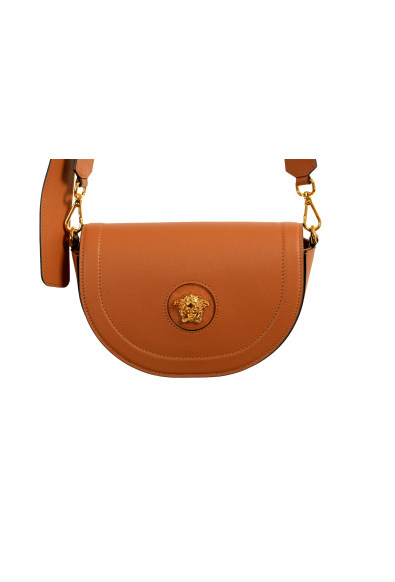 Versace Women's Grainy Leather Gold Medusa Half Moon Handbag Shoulder Bag: Picture 2