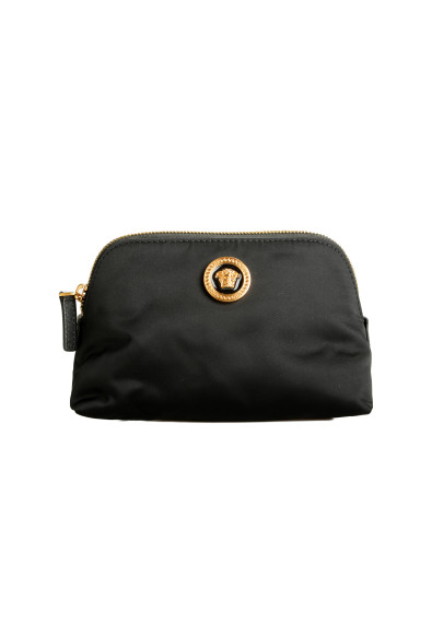 Versace Black Gold Medusa Head Beauty Toiletry Cosmetic Case One Size