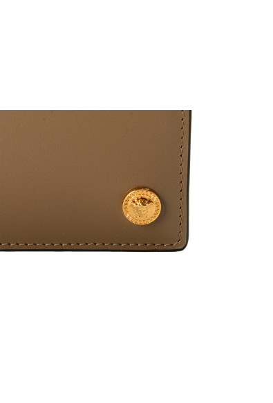 Versace Chestnut 100% Leather Gold Medusa Head Bifold Wallet: Picture 2