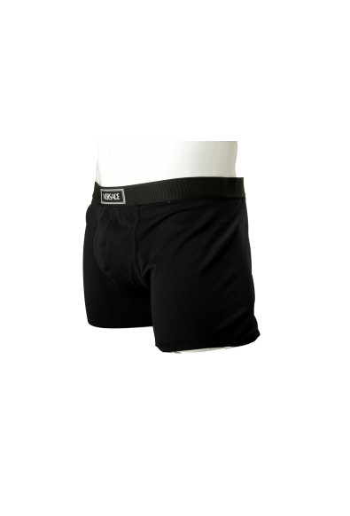 Versace Men's Black Logo Print Trunk Underwear: Picture 2