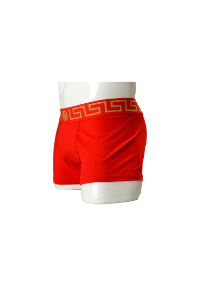 Versace Men's Gold Greeca Border Low Rise Trunk Underwear: Picture 2