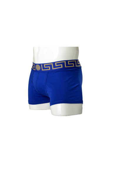 Versace Men's Gold Greeca Border Low Rise Trunk Underwear: Picture 2