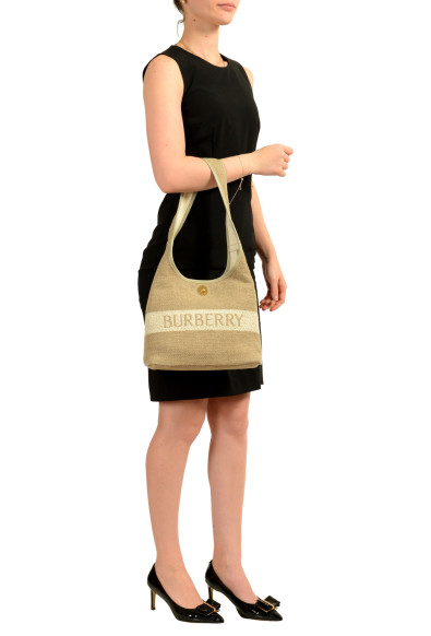 Burberry "SM Shoulder Bag" Natural Beige Canvas Handbag Shoulder Bag: Picture 2