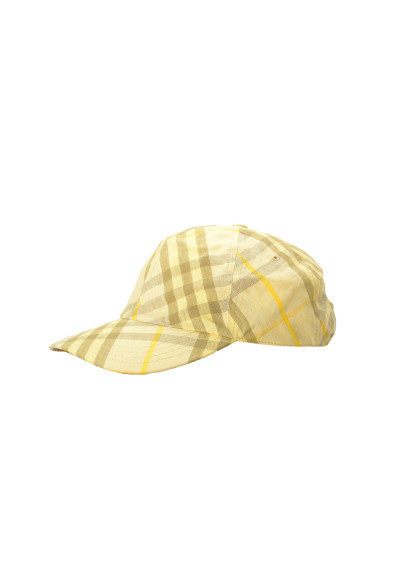 Burberry "Linen Check Baseball" Wheat IP Check Baseball Hat