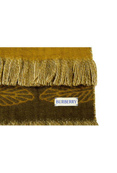 Burberry "MU B Shield Graphic Scf" Loch Wool Cashmere Scarf: Picture 2
