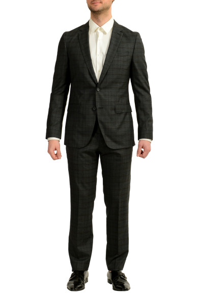 Hugo Boss Men's "Novan6/Ben2" Slim Fit Plaid 100% Wool Suit