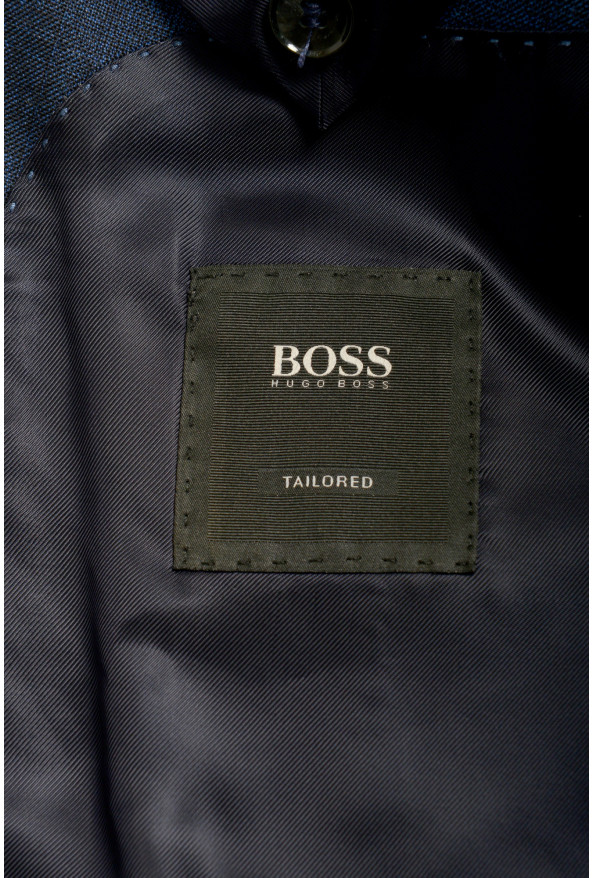 Hugo Boss Men's "T-Harvers4/Glover3" Slim Fit 100% Wool Plaid Suit: Picture 12