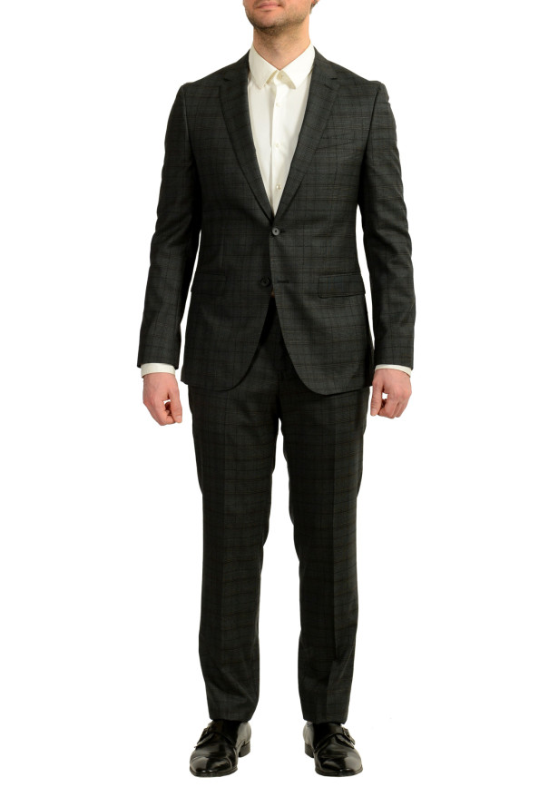 Hugo Boss Men's "Novan6/Ben2" Slim Fit Plaid 100% Wool Suit