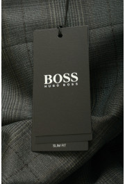 Hugo Boss Men's "Novan6/Ben2" Slim Fit Plaid 100% Wool Suit: Picture 11
