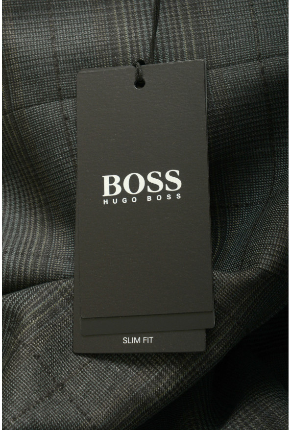 Hugo Boss Men's "Novan6/Ben2" Slim Fit Plaid 100% Wool Suit: Picture 11