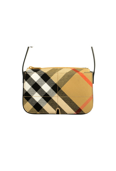 Burberry "LL Snip S Crossbody" Leather & Canvas Sand Check Handbag Shoulder Bag: Picture 2