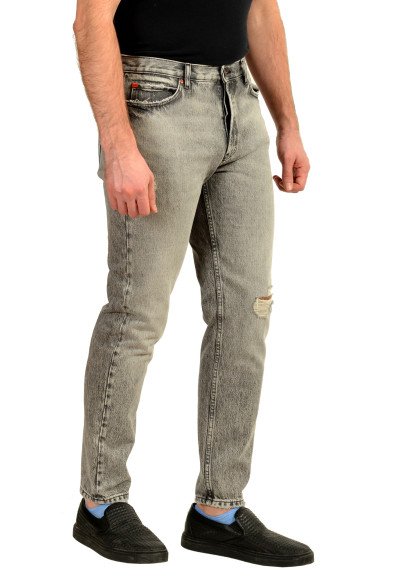 Hugo Boss Men's "Hugo 634" Stone Wash Gray Jeans: Picture 2